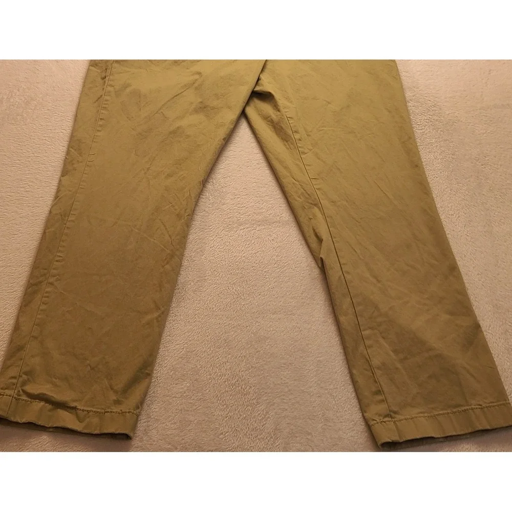 Tommy Hilfiger Men's Tailored Fit Chino Pants Tan Khaki 38x30 Flat Front Cotton